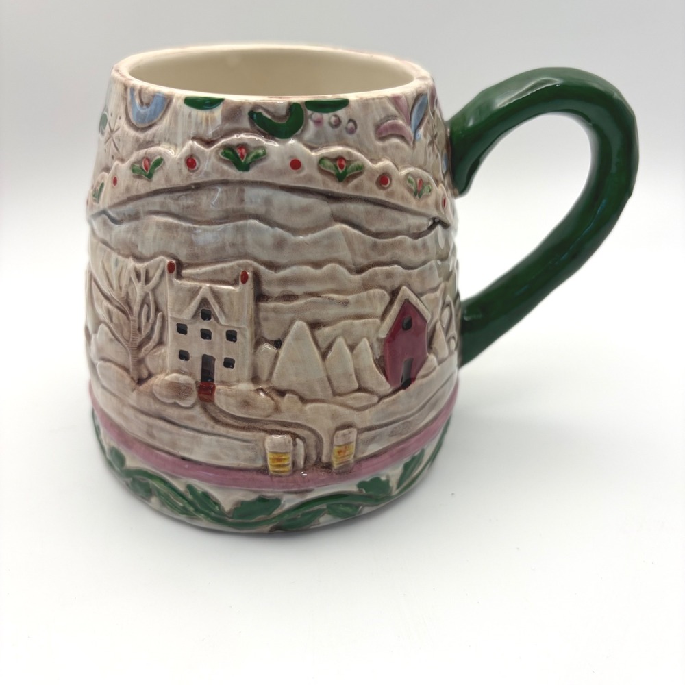 Jim Shore Certified  Angels Four Seasons Winter Village Ceramic Mug *mug only*‎